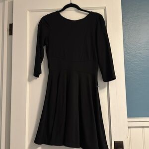 Vintage Black side zip dress